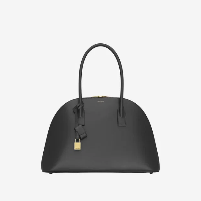 Saint Laurent Top Handle Bag — Black Leather in Black Leather from HEWI