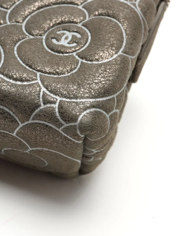 Chanel Coco Mark Camellia Pouch in Leather from A Retro Tale, photo 3 of 6