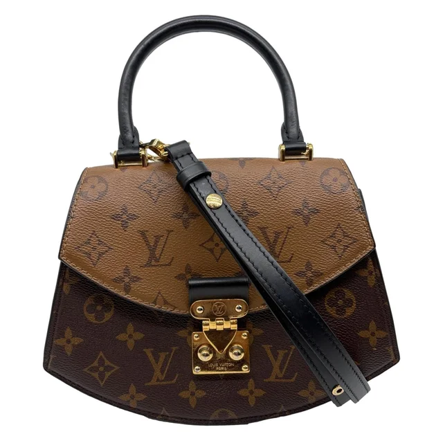 Louis Vuitton Tilsitt Reverse Monogram Shoulder Bag Brown in Brown Coated canvas from Dallas Designer Handbags