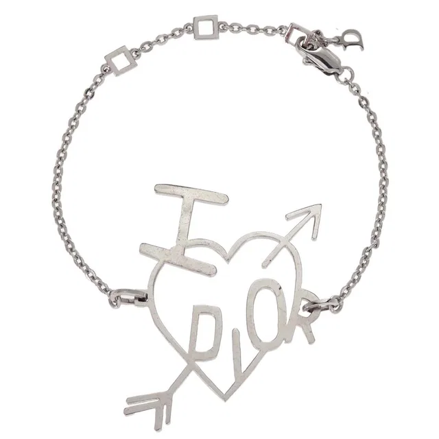 Dior Arrow Heart Bracelet Silver in Silver from AMORE Vintage Tokyo