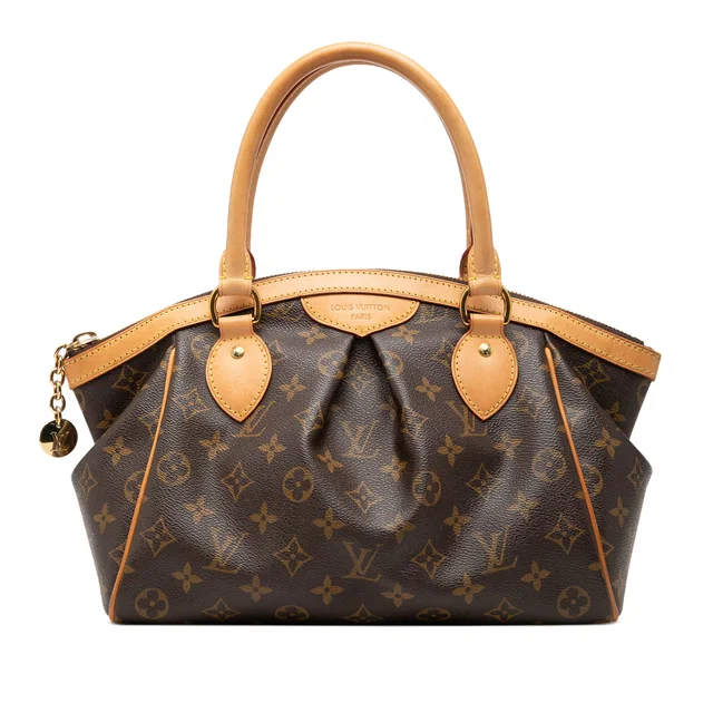 Brown Louis Vuitton Monogram Tivoli PM Handbag in Brown Coated canvas from Designer Revival