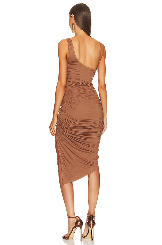 Michael Costello x REVOLVE Hayes Midi Dress in Brown, photo 4 of 4 from REVOLVE (Canada)