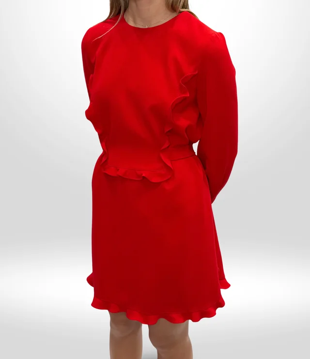 Miu Miu Red Dress in Red from Revivre Luxury Consignment