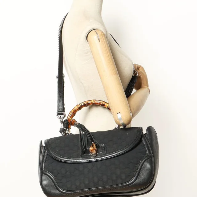Gucci Large GG Bamboo Bag in Canvas from A Retro Tale, photo 9 of 13