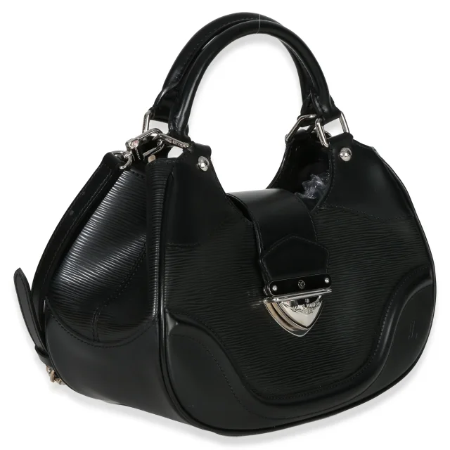 Louis Vuitton Black Epi Leather Montaigne Crossbody Bag in Black Leather from Season 2 Consign, photo 3 of 8