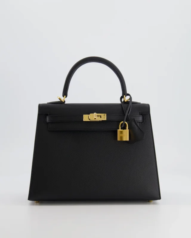 Hermès Kelly 25 Sellier Bag in Black Epsom leather from Sellier, photo 23 of 24