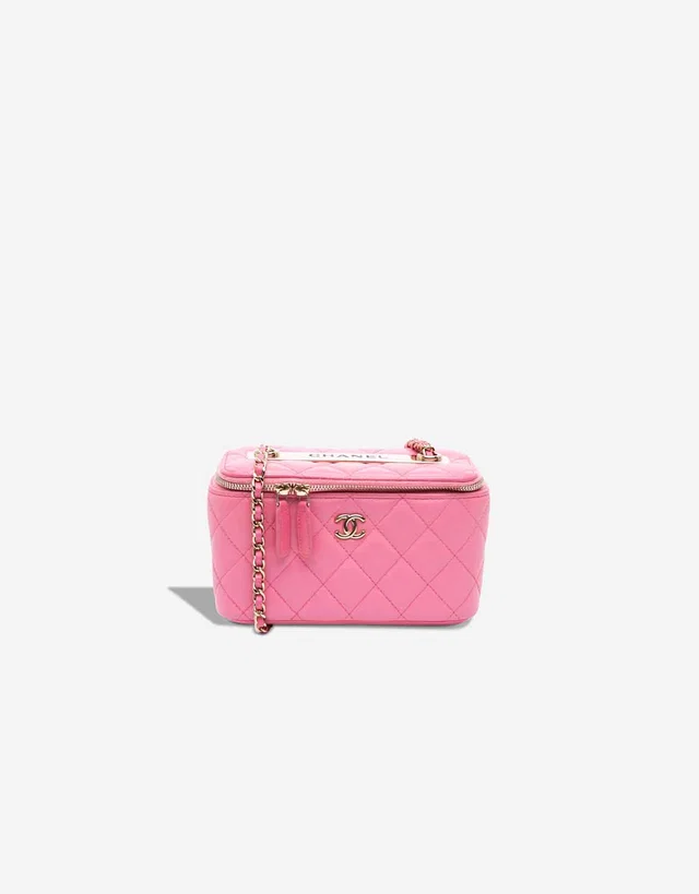 Chanel Vanity Small Lamb Pink in Pink Lambskin from SACLÀB