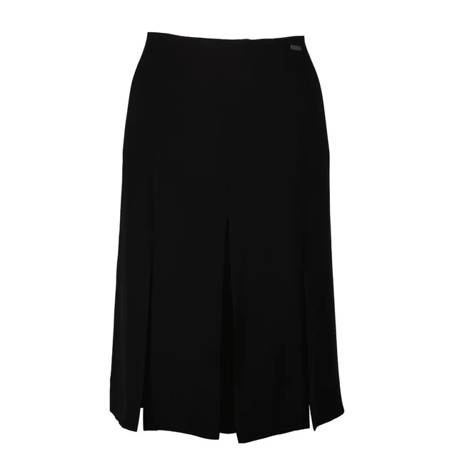 Chanel 00S Black Skirt in Black Silk from Labellov