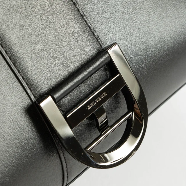 Delvaux All Black Box Calf Brillant Mini Bag in Black Box leather from Labellov, photo 6 of 7