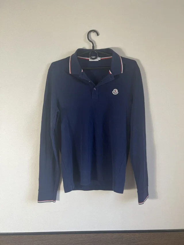 Moncler Polo Long Sleeve ‘Navy’ in blue from Grailed