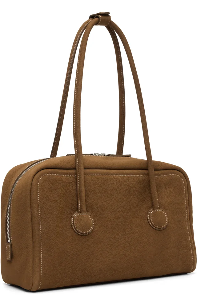 MARGESHERWOOD Brown Soft Boston Bag, photo 3 of 4 from SSENSE