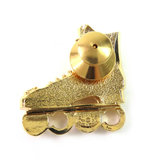 Chanel Brooch Roller Skates Brooch in Gold Others from LuxUness, photo 2 of 5