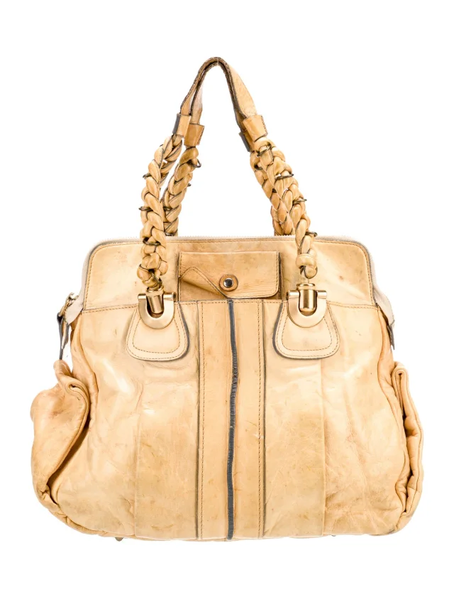Chloé Shoulder Bag Other bag in Gold Canvas from The RealReal