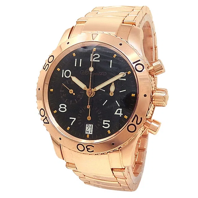 Breguet Type XX Transatlantique Chronograph Automatic Black Dial Mens Watch 3820BR/F2/RW9 in black|gold|pink from Jomashop.com