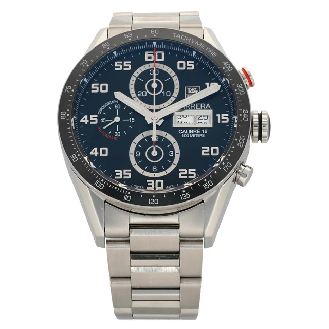 TAG Heuer Carrera CV2A1R 43mm Stainless Steel Watch from H&T