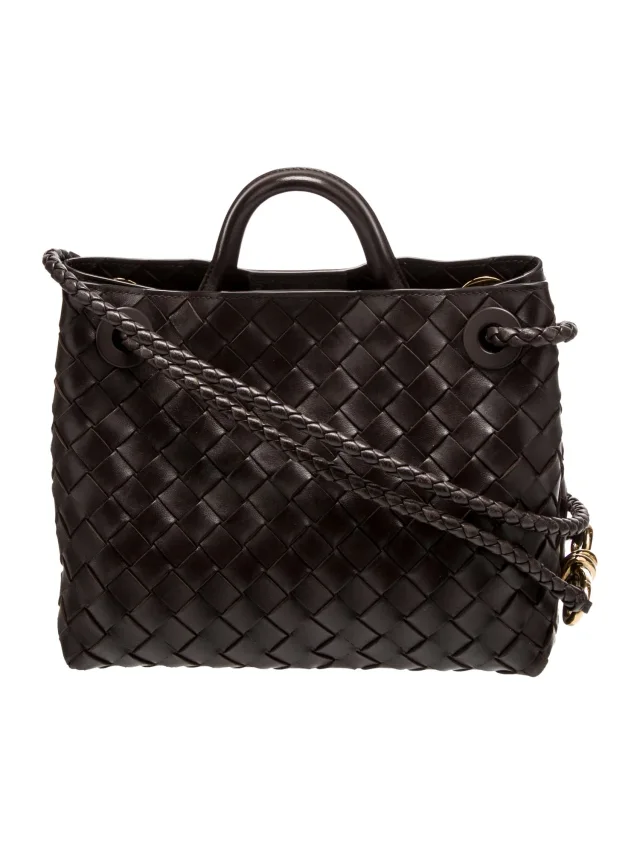 Bottega Veneta Top Handle Other bag in Brown Woven leather from The RealReal