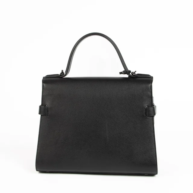 Delvaux Black Supple Calf Tempête MM Bag in Black Calfskin from Labellov, photo 2 of 2