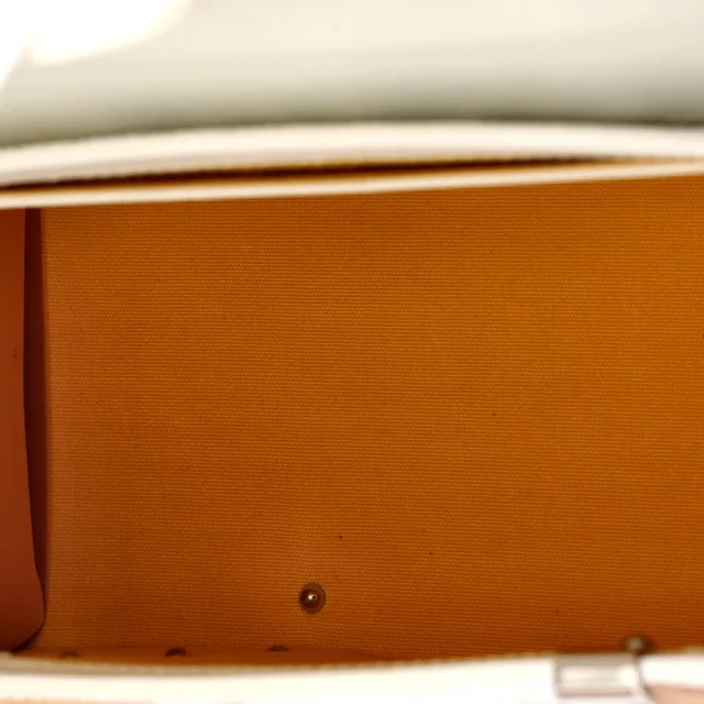 Goyard Structured Saigon Top Handle Bag Coated Canvas with Leather Mini in white Coated canvas from Rebag, photo 5 of 7