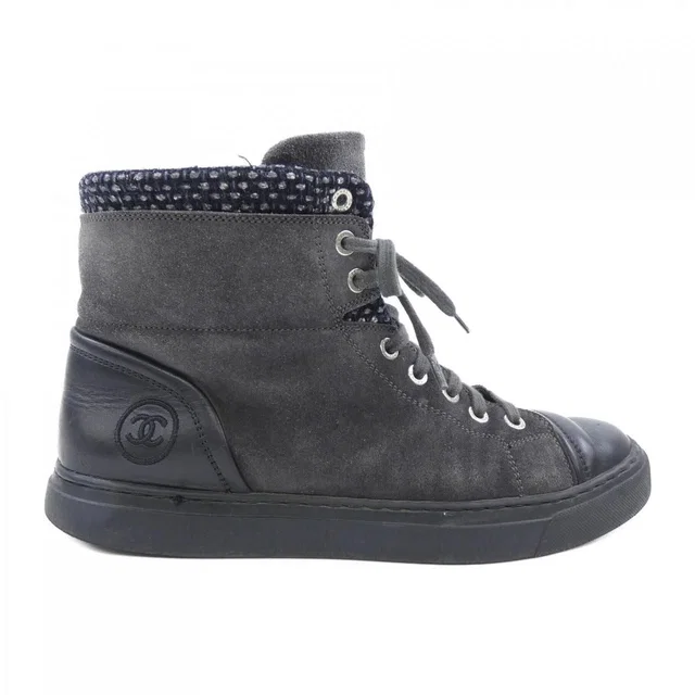 Chanel Sneakers Black Gray 38 in Black from The Reluxe