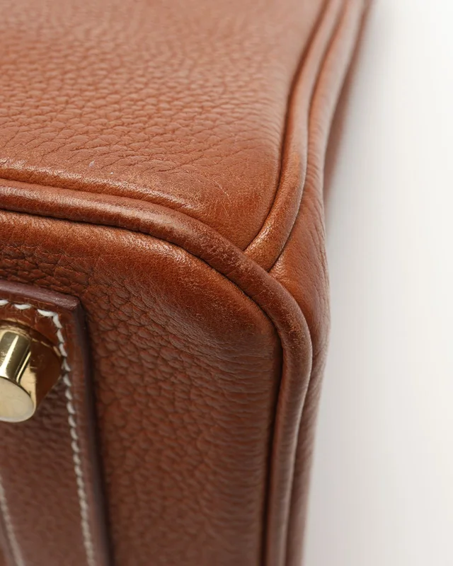 Hermès Birkin 25 Fauve Barenia Faubourg Bag in Leather from A Retro Tale, photo 9 of 13
