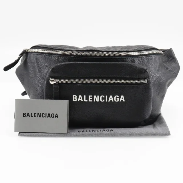 Balenciaga Everyday Waist Leather Black Bag in Black Leather from HEWI, photo 9 of 10