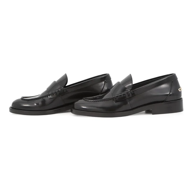 Chanel Back-to-college loafers BlackG39190 Shiny Calf Leather Size 38 in Calfskin from GALLERY RARE, photo 2 of 2