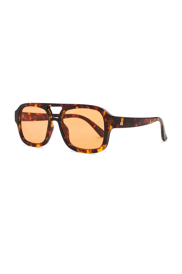 AIRE Aquarius Sunglasses in Rich Amber Tort & Cinnamon Tint, photo 2 of 3 from REVOLVE (Canada)
