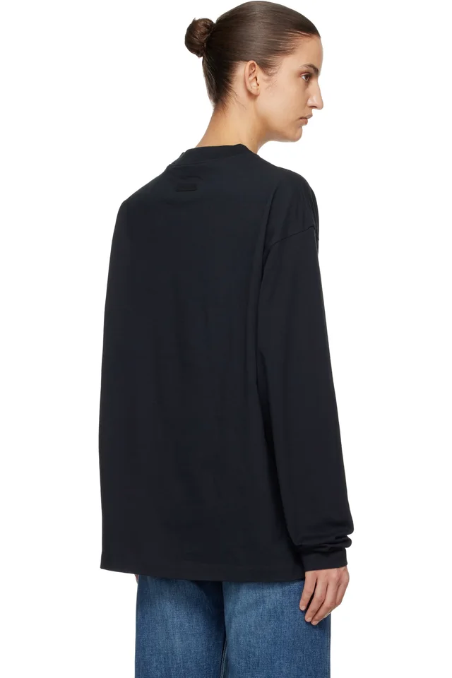 Fear of God ESSENTIALS Black Classic Long Sleeve T-shirt, photo 3 of 4 from SSENSE