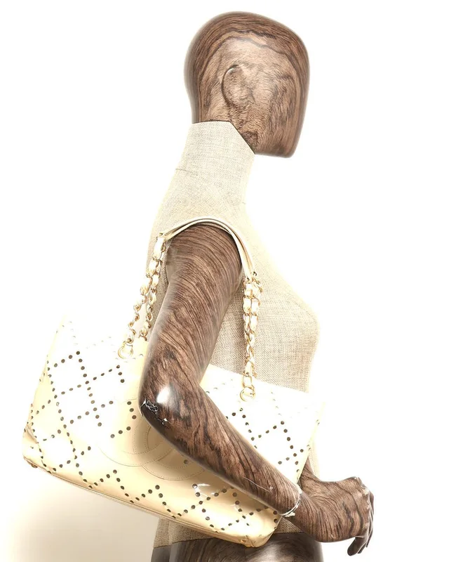 Chanel Patent Perforated CC Tote Bag in Patent leather from A Retro Tale, photo 12 of 12