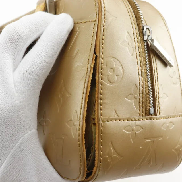 Louis Vuitton Shelton Monogram Mat Handbag in Rose Gold from LuxUness, photo 19 of 20