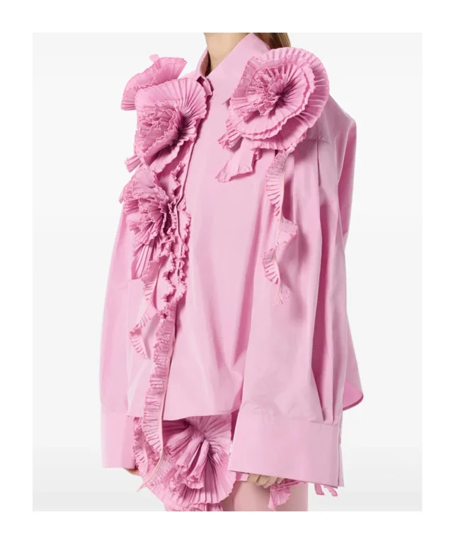 Blumarine rose-embellished shirt, photo 5 of 6 from SENSER