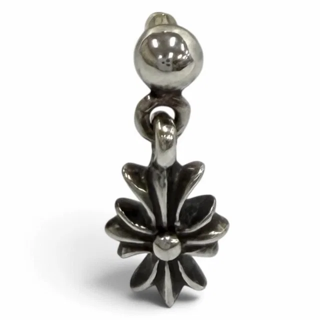 Chrome Hearts Tiny Ech Plus Drop Single Earrings Post 14k Back 925 Sterling from The Reluxe