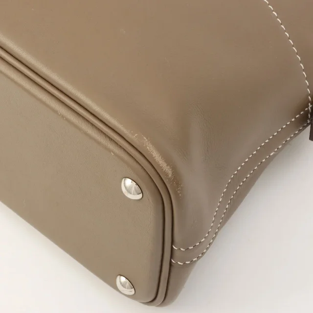 Hermès 2020 Bolide 27 Etoupe in Taupe Swift leather from VINTAGE QOO TOKYO, photo 9 of 14