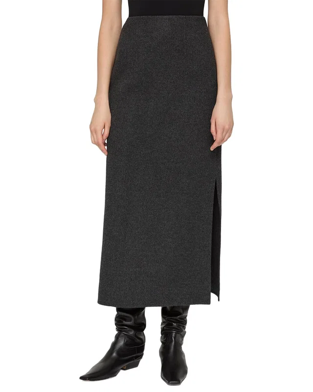 Lafayette 148 New York High Waisted Wool & Cashmere-Blend Midi Skirt, image 1 of 1 from Rue La La