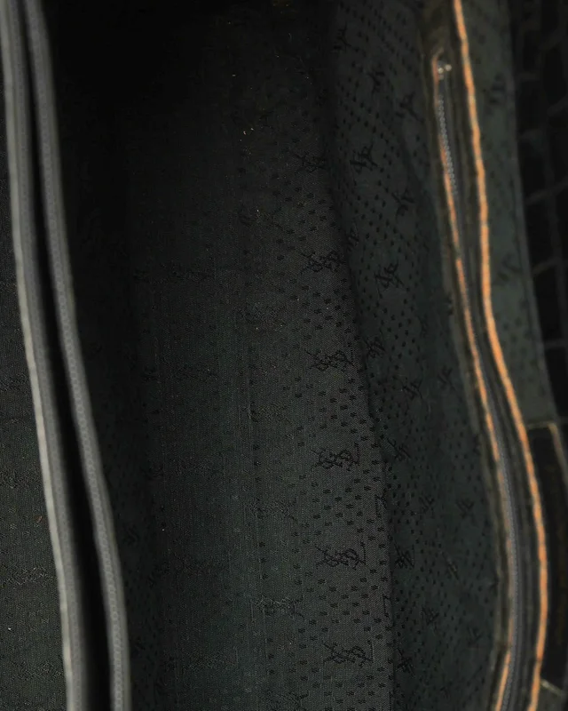 Saint Laurent Yves Croc Tote Bag in Crocodile from A Retro Tale, photo 9 of 10