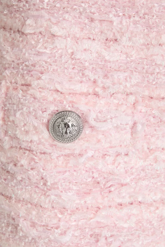 Balmain Fringed Metallic Bouclé-Knit Mini Skirt, photo 4 of 4 from THE OUTNET