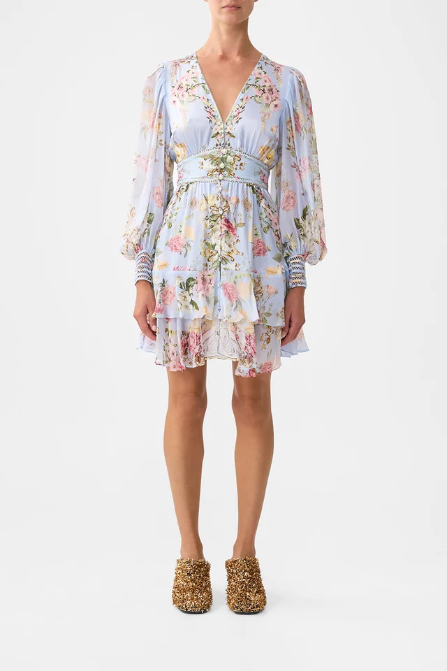 Camilla eBoutique BUTTON FRONT FRILL DRESS TILED IN TIME from CAMILLA, photo 1 of 1