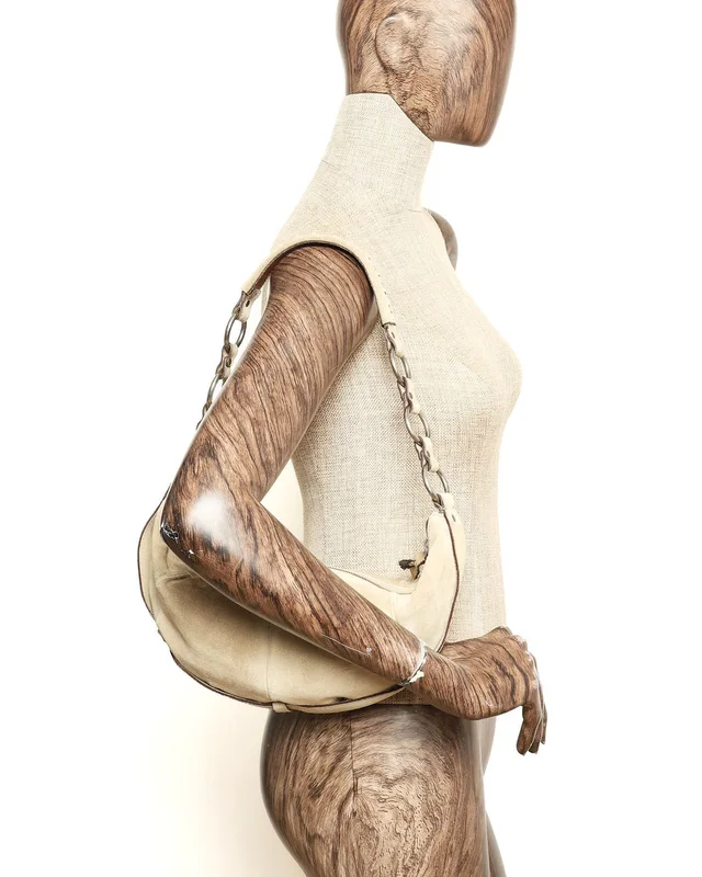 Saint Laurent Yves Mombasa Suede Bag in Suede from A Retro Tale, photo 11 of 11