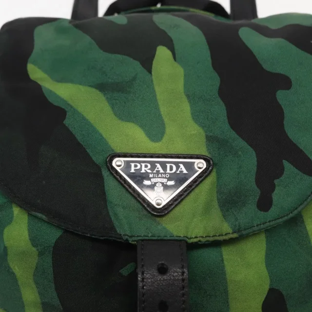 Prada Camouflage Tessuto Green Nylon Bag in Green Nylon from HEWI, photo 6 of 24