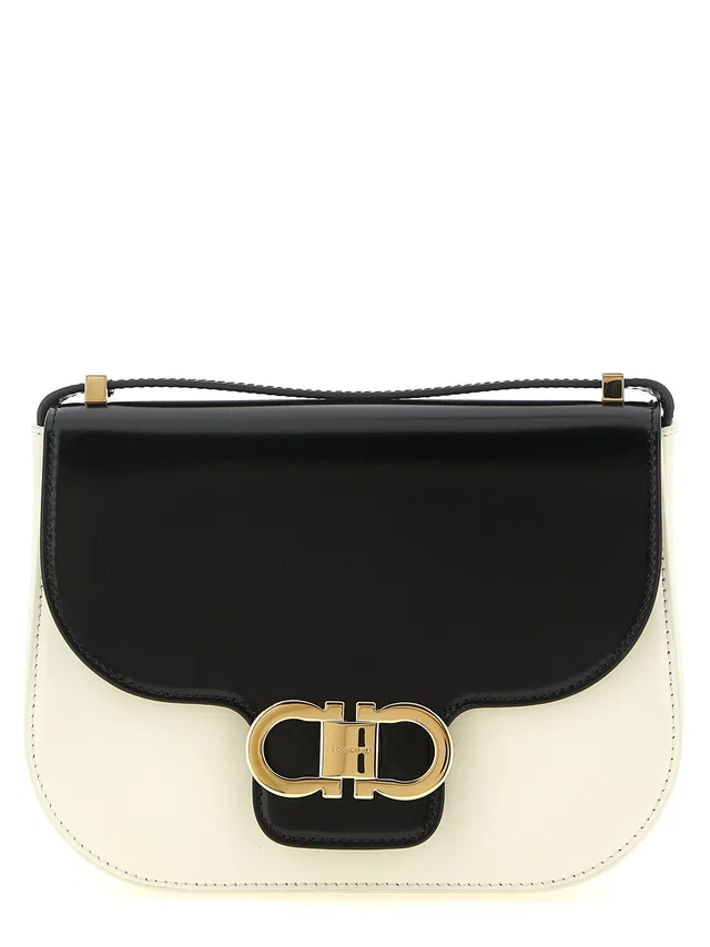 Ferragamo Crossbody Bag — Cream Smooth Calf Leather in White Calfskin from HEWI