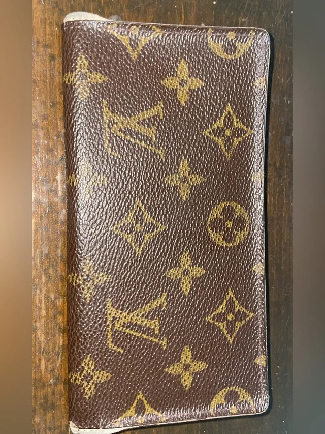 Louis Vuitton Monogram Vintage Check Book Holder in gold|brown|red from Poshmark, photo 1 of 1
