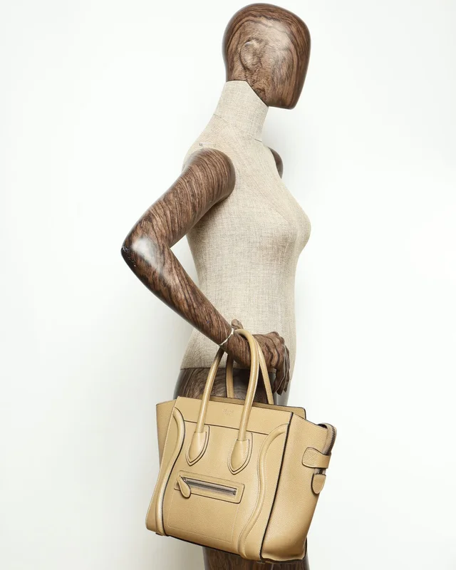 Celine Luggage Micro Bag in Canvas from A Retro Tale, photo 9 of 9