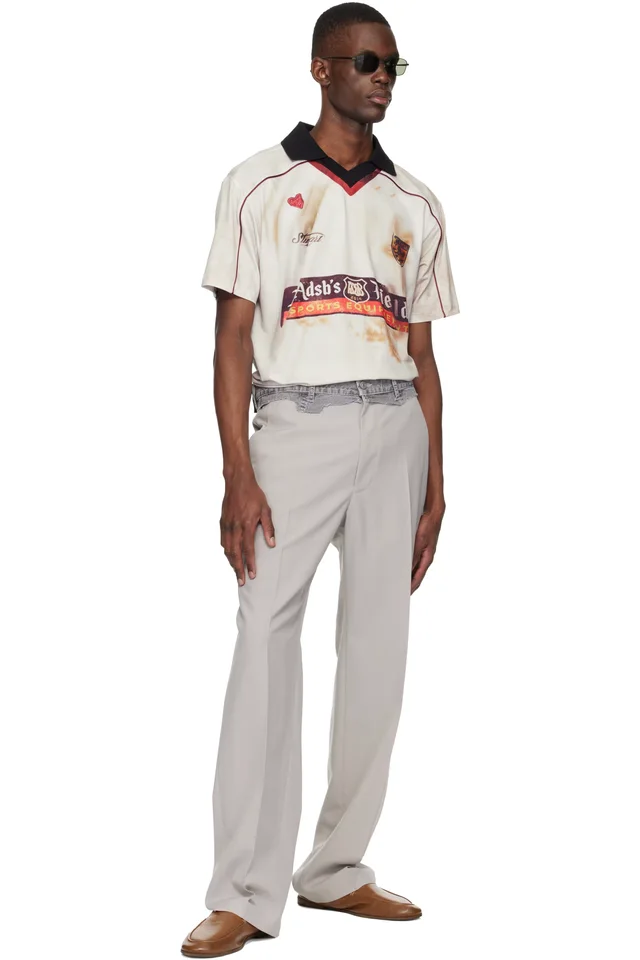 Andersson Bell White Dust Printed Football Jersey T-shirt, photo 5 of 5 from SSENSE