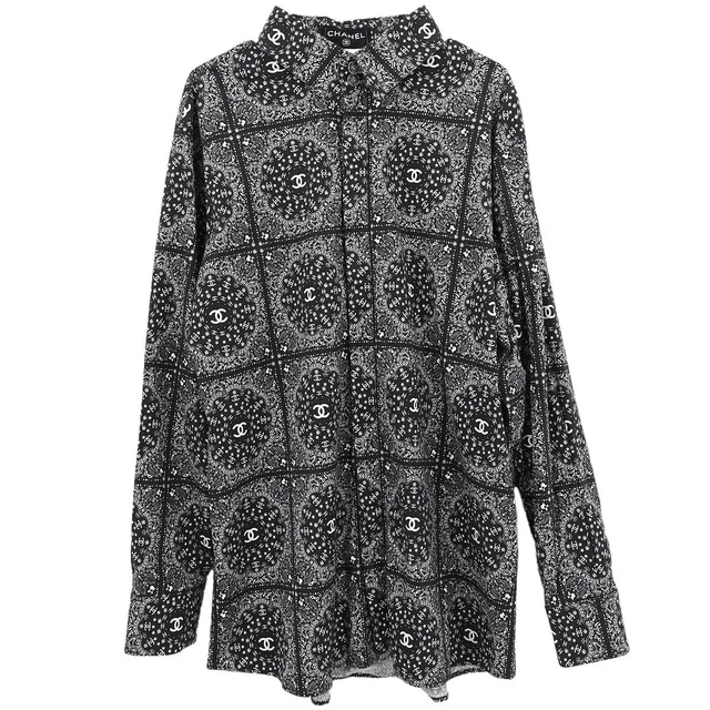 Chanel 2014 Paris Dallas Shirt Black #54 in Black from AMORE Vintage Tokyo