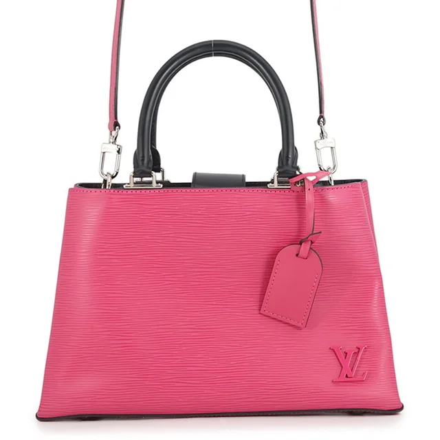 Louis Vuitton Epi Kleber Veil PM 2-Way Shoulder Bag Black in Black from The Reluxe