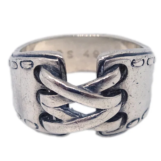 Hermès 1980s Mexico Ring Double SV925 #49 from AMORE Vintage Tokyo