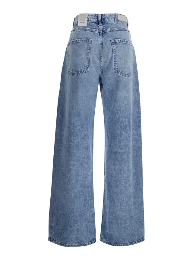 ICON DENIM Jeans 'WOMAN JEANS' with five pockets in Blue Organic Cotton for Women in Blue 100% Organic Cotton, photo 4 of 6 from Gaudenzi Boutique