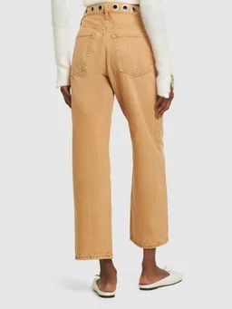RE/DONE Wide-leg jeans with button closure in 100% Cotton, photo 3 of 5 from LUISAVIAROMA