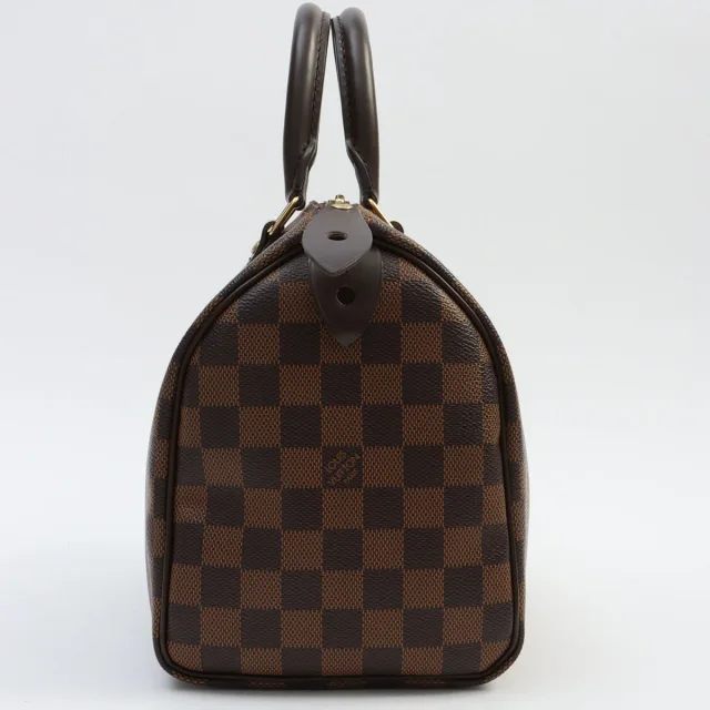 Louis Vuitton 2014年製 キャンバスダミエスピーディ25 ブラウン from VINTAGE QOO TOKYO, photo 4 of 7