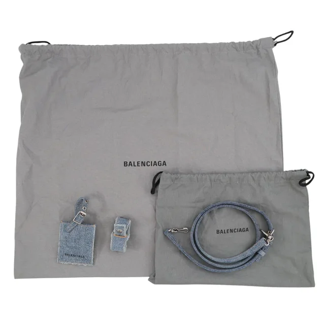Balenciaga Bistro Basket with Strap Blue671342 Denim Size XS in Denim from GALLERY RARE, photo 16 of 16